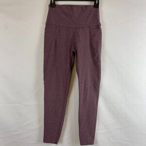 Beyond Yoga Leggings M Dusty Heather Purple Tech Pockets
